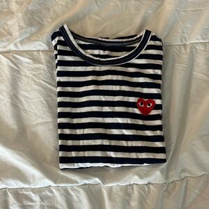 Comme De Garçons (CDG) striped tshirt